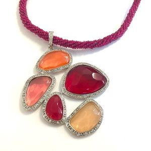 Miriam Salat Nugget collage necklace